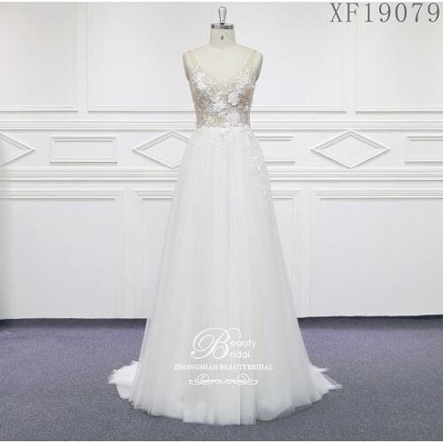 2020 Wedding Dresses Robe De Mariage Vestidos De Novia Custom Made With Lace Appliques Wedding Dress XF19079