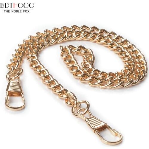 10pcs/lot 40cm Replacement Metal Chain For Shoulder Bags Crossbody Handbag Antique Bronze DIY Bag Strap Accessories Hardware