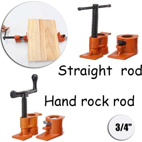 3/4 Inch Woodworking Heavy Duty Pipe Clamp For Wood Gluing Pipe Clamp Steel Cast Iron Pipe Clamp Fixture Carpenter Hand Tool
