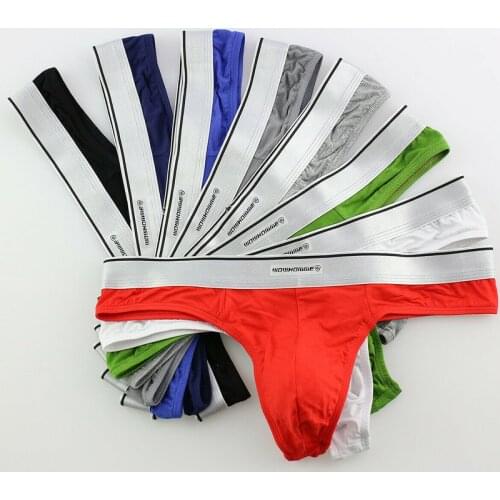 8PCS Sexy Mens Briefs Underwear Low Rise Underpants Male Gay Sissy Panties Bikini Briefs Bulge Pouch U convex Sleepwear 1/4PCS