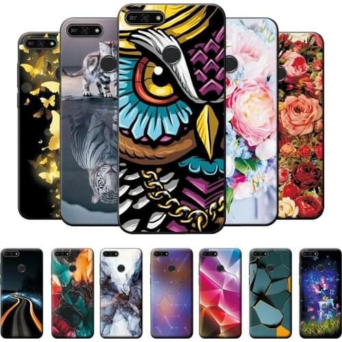 For Honor 7A Pro Case Owl Case Honor 7A Pro Soft TPU Silicone Bumper on Huawei Honor 7A Pro 7APro Protective Case Honor 7A Pro