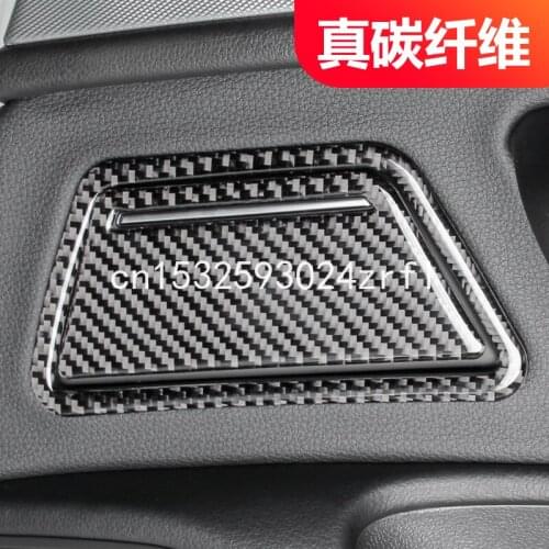 For Audi A6L 2012-18 rear door cigarette lighter panel decorative sticker interior modification carbon fiber upgrade accessories