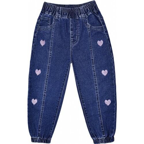 2-6Years Spring and Autumn Toddler Girls Little Baby Girls Jeans Denim Trousers Kids Girl Cowboy Jeans
