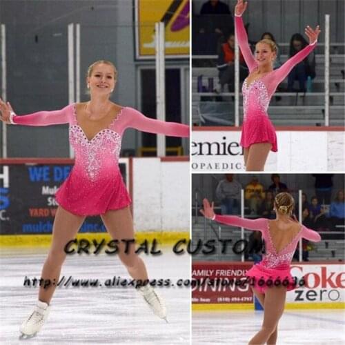 Crystal Custom Ice Skating Dress Adult New Brand Figure Skating Dresses For Competition DR4726