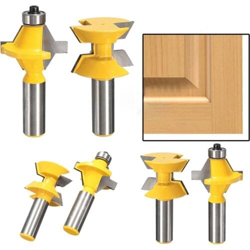 2pcs/set 1/2" Shank Router Bits Set 120 Degree Router Bits For Woodworking Cutter Engraving Tool