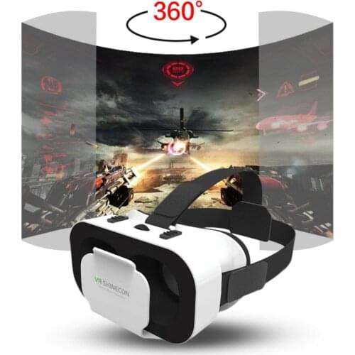 VR Shinecon 5th Generations VR Glasses 3D Virtual Reality Glasses Lightweight Portable Box Reality VR Glasses Headset Stereo
