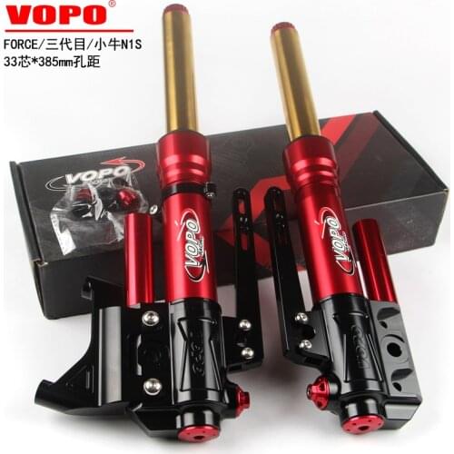 33mm 385mm Vopo Front Fork for Niu Scooter for Some Yamaha Models Modification Double Adjustable