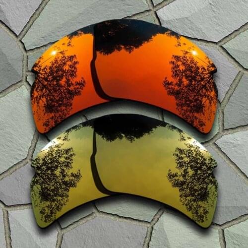 Red Orange&Yellow Golden Sunglasses Polarized Replacement Lenses for Oakley Flak 2.0 XL