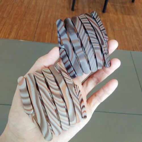 2021 Matte Hairband Foldable Headband Portable Head Hoop Plastic Teethed Hair Hoop For Travel Korean Makeup Hair Accessories