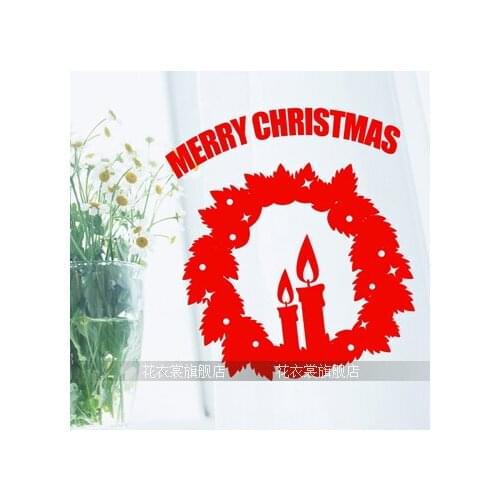 Christmas Sticker X mas Decal Posters Vinyl Wall Decals Decor Mural Glass Shop Window Home Decoration