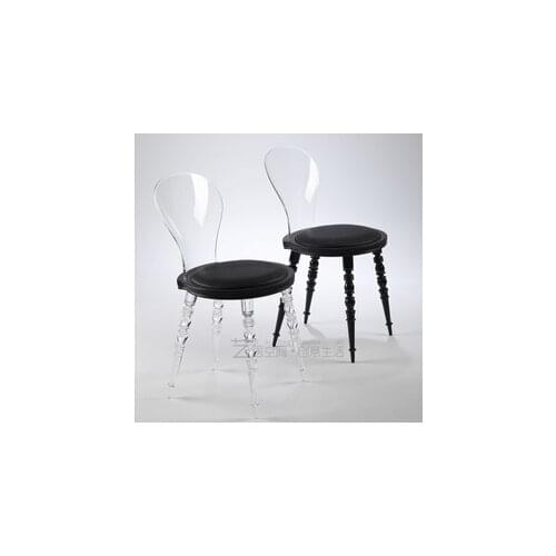 Modern colorful nice comfortable side plastic chair cushion Dining room furniture minimalist modern dining chairs