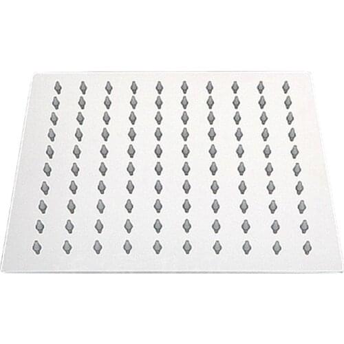 Ultra-Thin Square 10 Inch Stainless Steel Shower Large Top Nozzle Rain Shower Bath Shower Head Spray Bathroom Accessories
