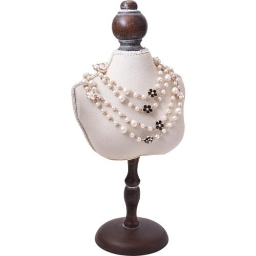 Jewelry Display Stand Mannequin Necklace Pendant Chain Display Bust Holder