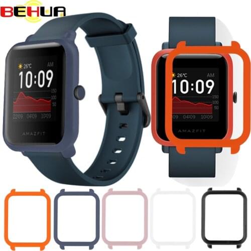 BEHUA Protective Case For Huami Amazfit Bip S Watch Cover PC Plastic Shell Bumper For Amazfit Bip Lite 1S Protector Frame Case