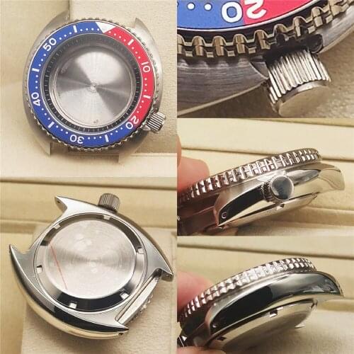 Green Luminous Circle Watch Case Diving Watch Case Spare Parts For NH35 Mechanical Watch