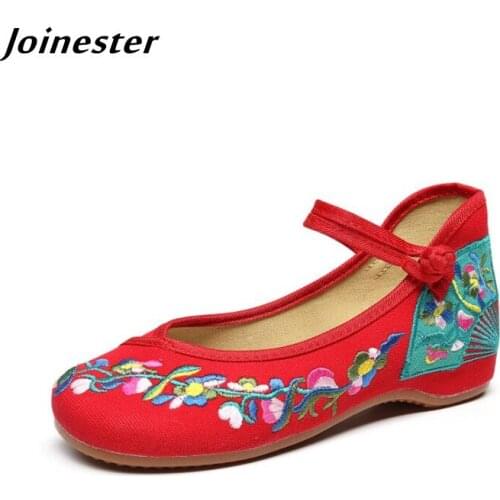 Women Spring Dress Pumps Floral Embroidered Mary Jane Espadrilles Ladies Ethnic Dancing Runway Shoes Girls Floral Sandals