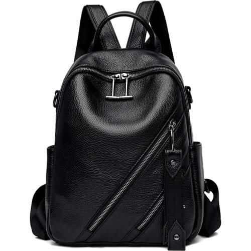 Womens Designer Backpack Casual Back Pack for Women High Quality Genuine Leather Backpacks Female School Bags for Teenage Girls