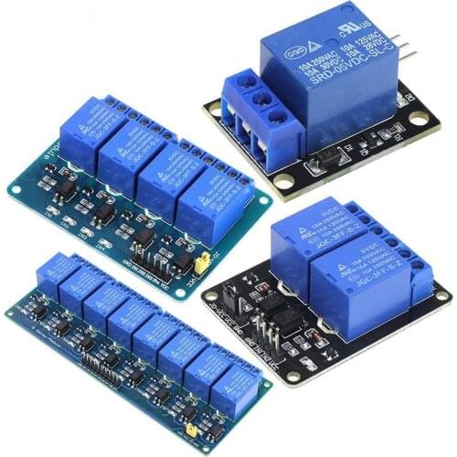 1 2 4 8 Channel DC 5V Relay Module with Optocoupler Low Level Trigger Expansion Board for Arduino for Raspberry Pi for Orange Pi