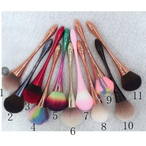 1 * Nail Dust cleaning Brush (2/3colors )Nail Cleaning Brush Gradient Dust Glitter Powder Remover Pen Manicure Nail Art Tools