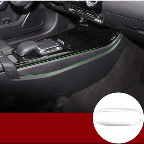 2Pcs Car Center Console Panel Side Cover Trim for Mercedes-Benz A Class W177 CLA C118 2019 2020
