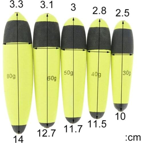 5 pcs/pack EVA Foam Bobber Float Floatability Saltwater Fishing Buoys Catfish Pique Floats Live Bait