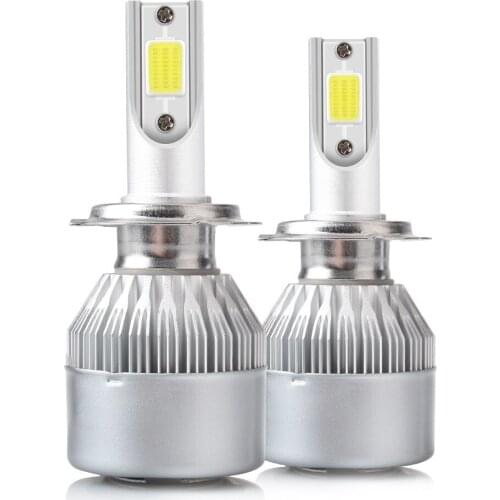 Car Lights Bulbs H1 H3 Headlight H7 LED H4 880 H11 HB3 9005 HB4 9006 H13 Auto Headlamps 7600LM 6000K 72W 12V COB