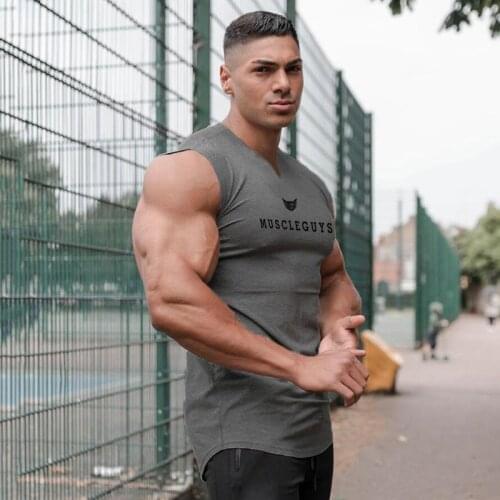 Basketball Running Sleeveless T-shirt Mens Sports Fitness Training Leisure Plus Size Bottoming Shirt Summer