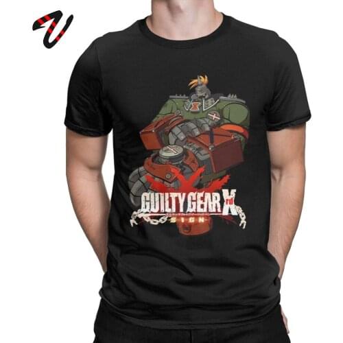 Video Games Tee Shirt Mens T-Shirt Potemkin- Xrd GG Guilty Gear T Shirt GuiltyGear Sign Fighting Plus Size Cotton Clothes Swag