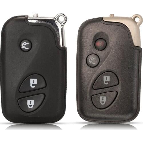 Jingyuqin 10pcs 3/4 Buttons Replacement Remote Car Key Shell Case Fob For LEXUS IS250 ES350 GS350 LS460 GS