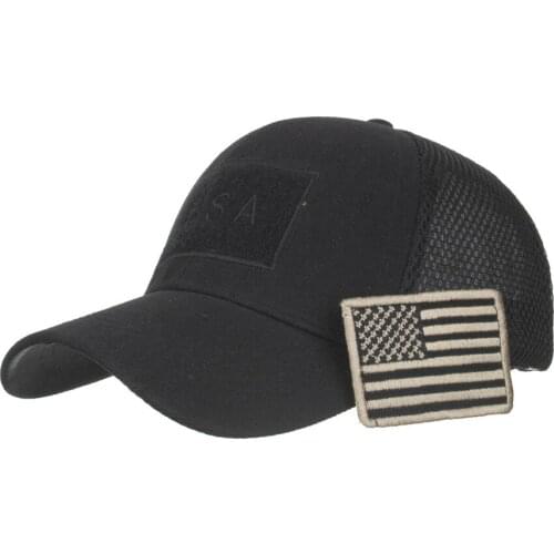 American Flag Camouflage Patch Embroidered Baseball Cap Net Cap MenS Cap Duck Tongue Cap Black Net Cap KL