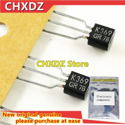 5pcs New and Orginal 2SK369-GR K369GR K369 TO-92 Silicon N Channel Junction Type For Low Noise Audio Amplifier Applications