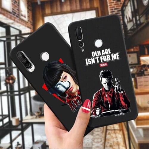 New Spain TV Money Heist House black soft TPU phone case for Huawei P20 P30 P40 lite Paper La Casa de papel cover for Huawei P40