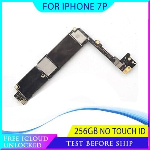 Original Motherboard For iPhone 7 Plus 7P 256GB 100% Unlocked Mainboard Without Touch ID IOS Logic Board With Chips,Good Working