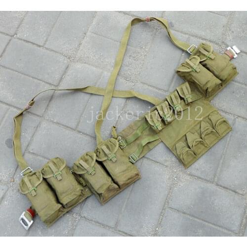 ORIGINA VIETNAM WAR CHINESE TYPE 63 POUCH CHEST-RIG BANDOLIER MAG AMMO OLD SURPLUS MILITARY COLLECTION