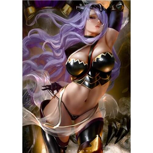 Custom Print Sexy Beauty Girl Camilla Posters Wall Hanging Picture Anime Game Canvas Painting for Living Room Bedroom Decoration