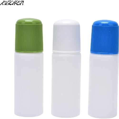 30ML Empty Liquid Bottle With Sponge Applicator White Liquid Bottle With Sponge Head