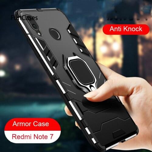 Luxury Case For Xiaomi Redmi Note 6 Pro Mi 8 Lite Note 7 Fundas With Finger Ring Cases For Xiaomi Mi 5X 6X Note 4X 5 4 Pro Capa
