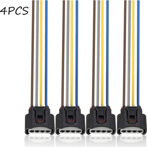 1PC/4PCS Ignition Coil Connector Plug Harness For TOYOTA FOR Lexus #90980-11885 2AZFE1ZZFE #90080-19015 90919-02239