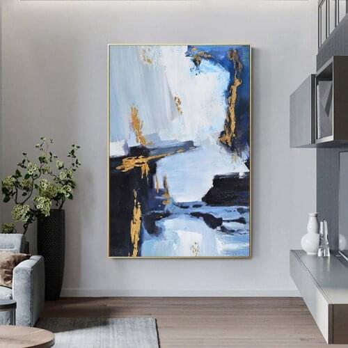 Modern 100% Handpainted Abstract Landscape Oil Painting New Arrival Large Lliving Room Wall Picture Frameless Decoration Artwork