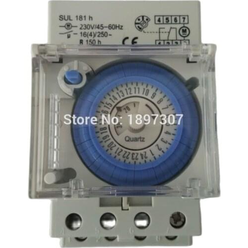 SUL181h Analog Timer 16A Mechanical 24 Hour Time Switch