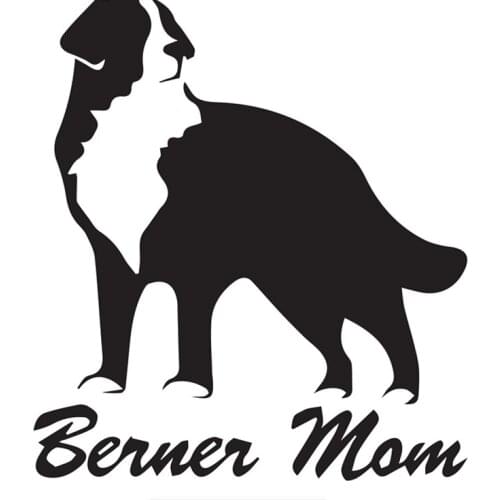 SZWL Berner Mom Bernese Mountain Dog Car Sticker Auto Windscreen Vinyl Decals Accessories Sticker Waterproof Decal,16cm*15cm