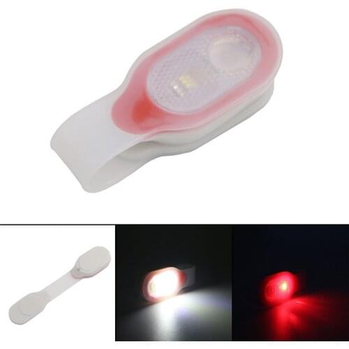 Outdoor Sport Bicycle Lights Clip-on Clothes LED Lamp Magnet Running Walking Cycling Night Safety Light Bult-in Battery#245915