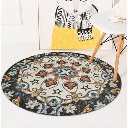 Vintage Pattern Carpet Door Mat Porch Bedroom Door Mat Bathroom Anti-Slip Mat