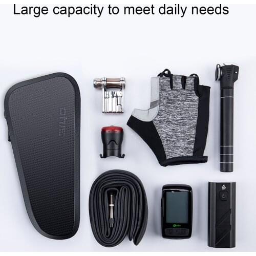 Waterproof Bicycle Bags Bike Bicycle Cycling Bag Front Tube Frame Phone Triangle Pouch Frame Holder Bicycle Hardshell