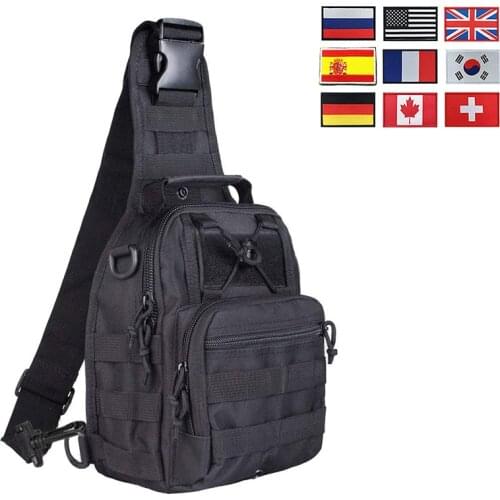 600D Militarty Tactical Shoulder Bag Sling Pack EDC Outdoor Hiking Camping Backpack Waterproof Hunting Camouflage Army Bags