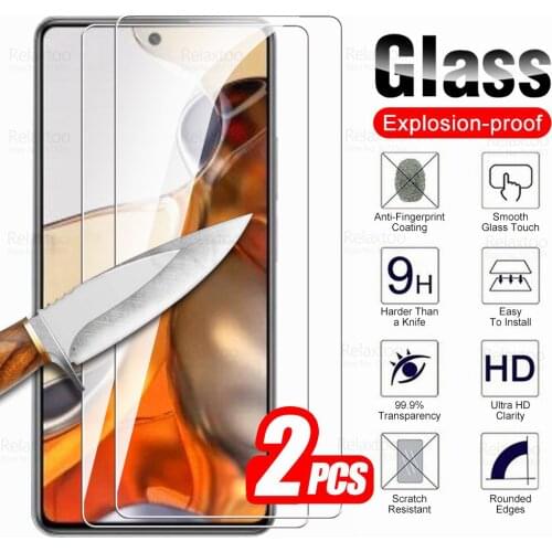 2pcs Tempered Glass For Xiaomi 11T Pro Protective Glass Xiomi Mi 11TPro Mi11 11 T Mi11T Screen Protector Cover Guard Armor Film