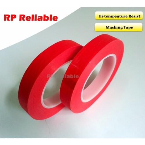 1x 5mm*33 meters *0.25mm High Temperature Resist Adhesive Tape PET Mix Paper for PCB SMT, ESD Coating, Automobile Coating Mask