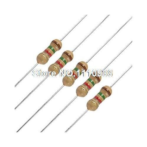 100 x Resistors 1.5K ohm OHMS 1/4W 250V 5% Carbon Film