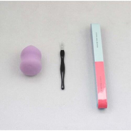 3Pcs/set Nail Care Tools Makeup Cosmetic Set Kit Include Gourd Powder Puff Make up Sponge Blender Cuticle Pusher Nail File