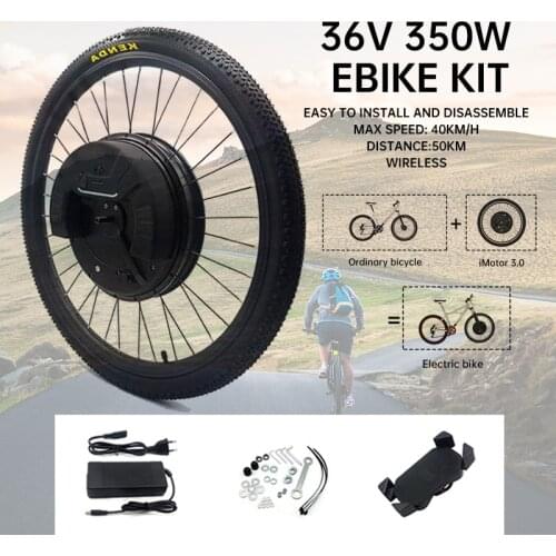 36V 350W Electric Bike Conversion Kit 24 26 27.5 700C 29 inch Electric Bicycle Waterproof Front Wheel MTB Electric Bike Kit